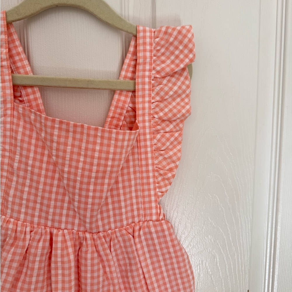 Carter's Pink Checkered Ruffle Dress - Picture 2 of 5